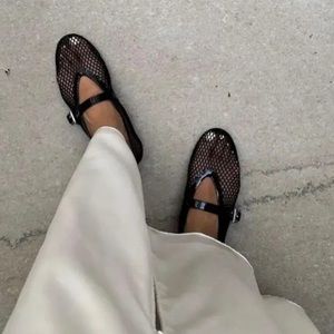 Sofia mesh ballerina flats